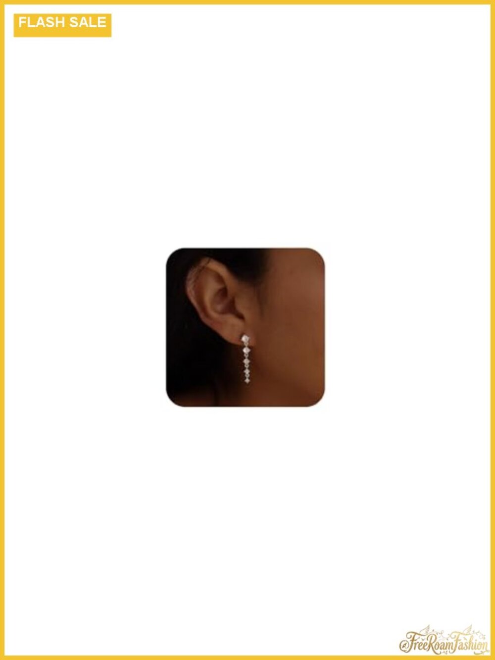 Silver Plated Dangle Earrings CZ Drop Hypoallergenic Wedding Jewelry